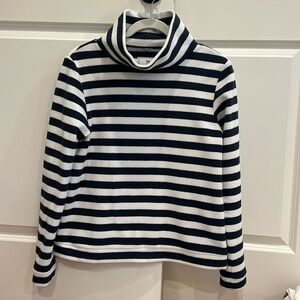 Dudley Stephens Park Slope Fleece, navy and white stripe, small, great condition